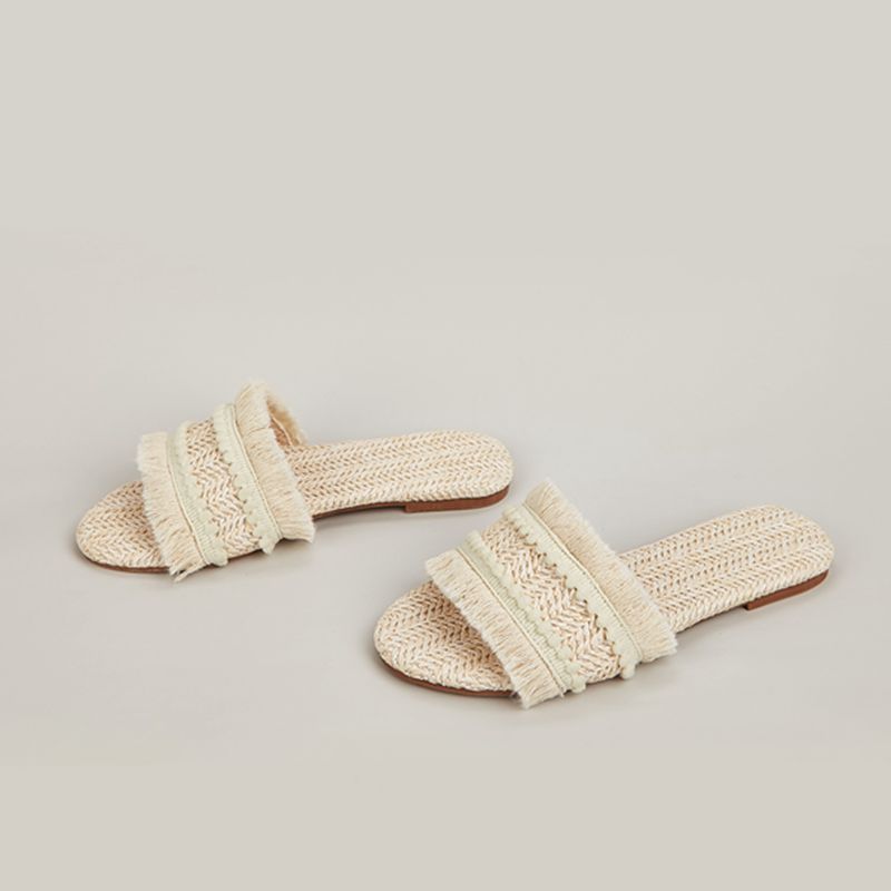 Summer new flat tassel outerwear women's sandals LD431