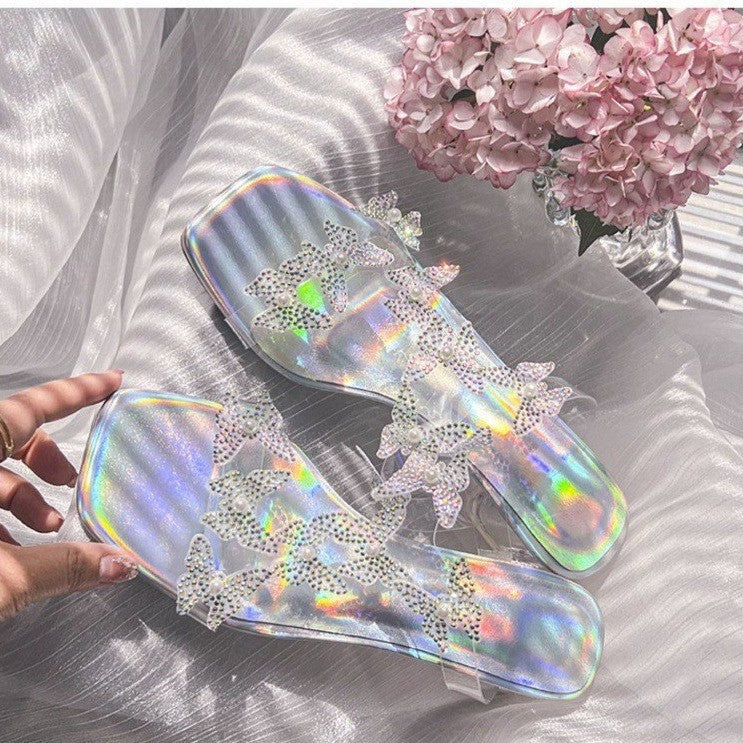 2024 New Rhinestone Bowknot High Heel Sandals YS083