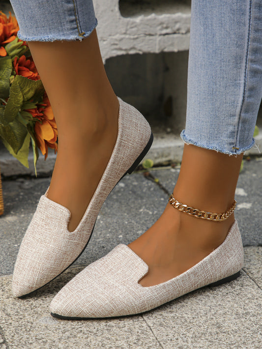 Sexy pointed toe pumps comfortable flat shoes Di601