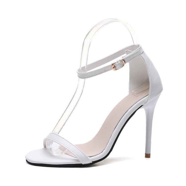2024 new simple versatile stiletto sexy one-strap high heels CE025