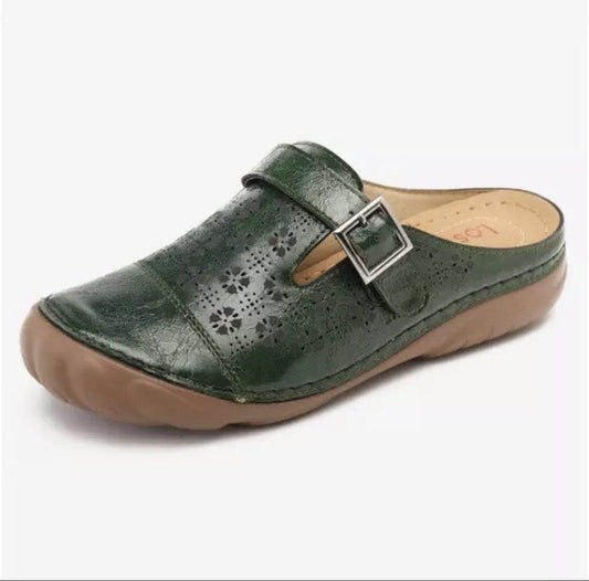 Summer new large size women's shoes hollow flat bottom women's sandals H150