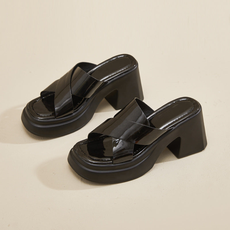 2024 new high-heeled sandals are versatile and fashionable FD235