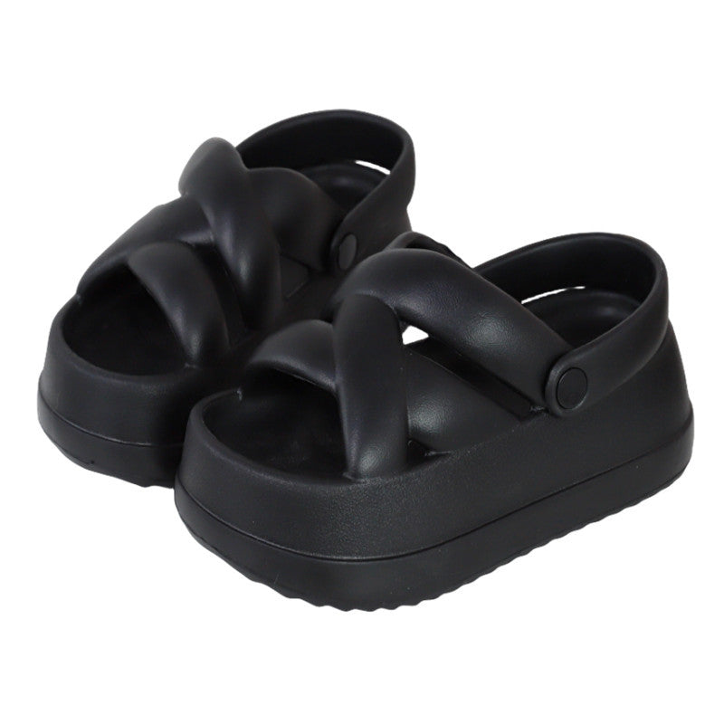 Women's summer fashionable all-match two-wear beach thick-soled non-slip sandals G574