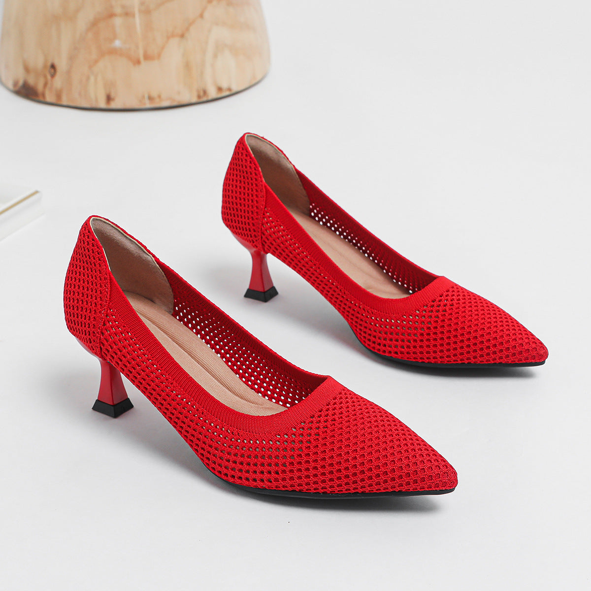 Multicolor hollow sandals summer comfortable flying woven fashionable breathable high heels V137