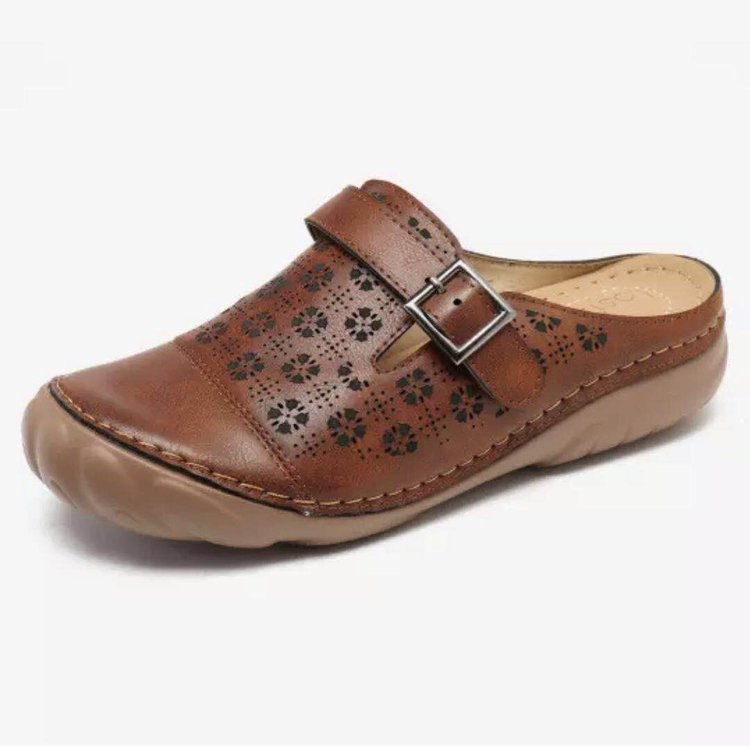 Summer new large size women's shoes hollow flat bottom women's sandals H150