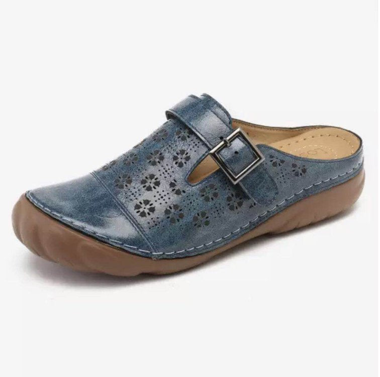Summer new large size women's shoes hollow flat bottom women's sandals H150