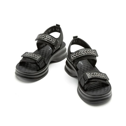 New summer simple thick-soled one-strap Velcro sandals LD441-LD418