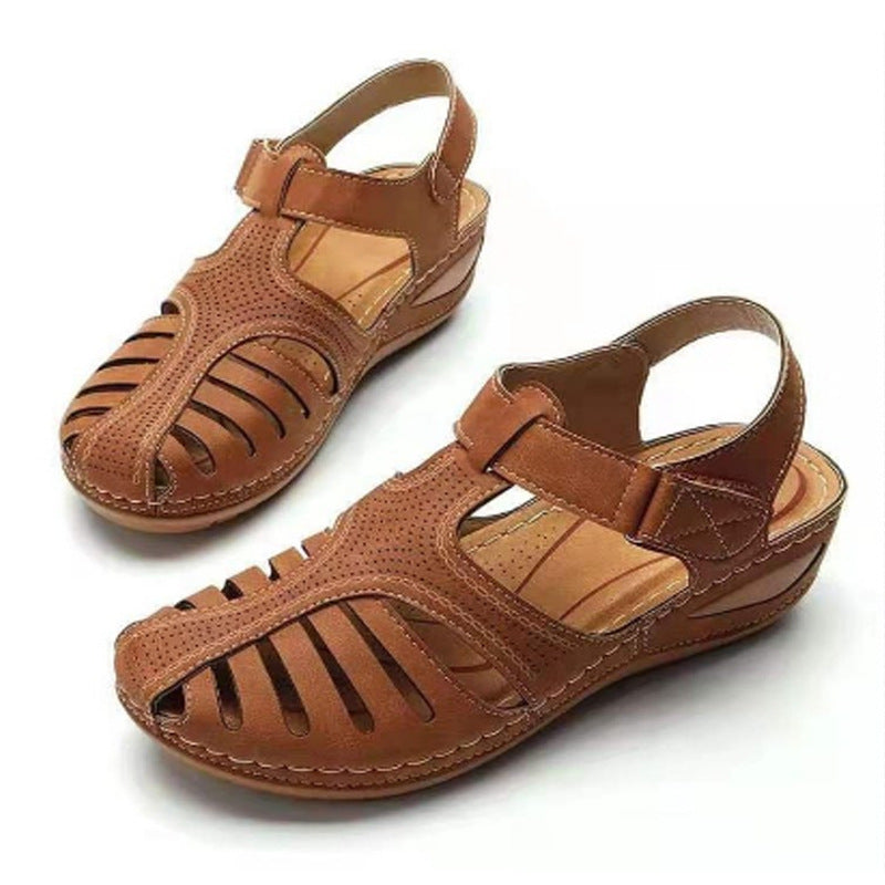 Women's summer wedge heel sandals with baotou Di107