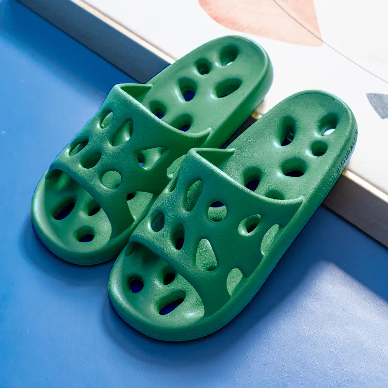 EVA solid color sandals, breathable, water-permeable, soft-soled slippers G976