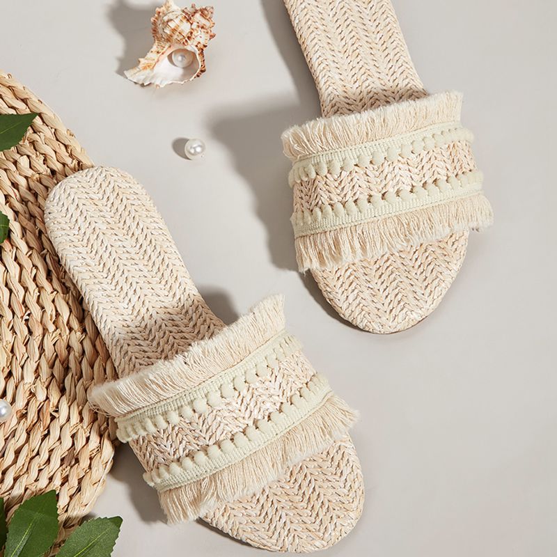 Summer new flat tassel outerwear women's sandals LD431