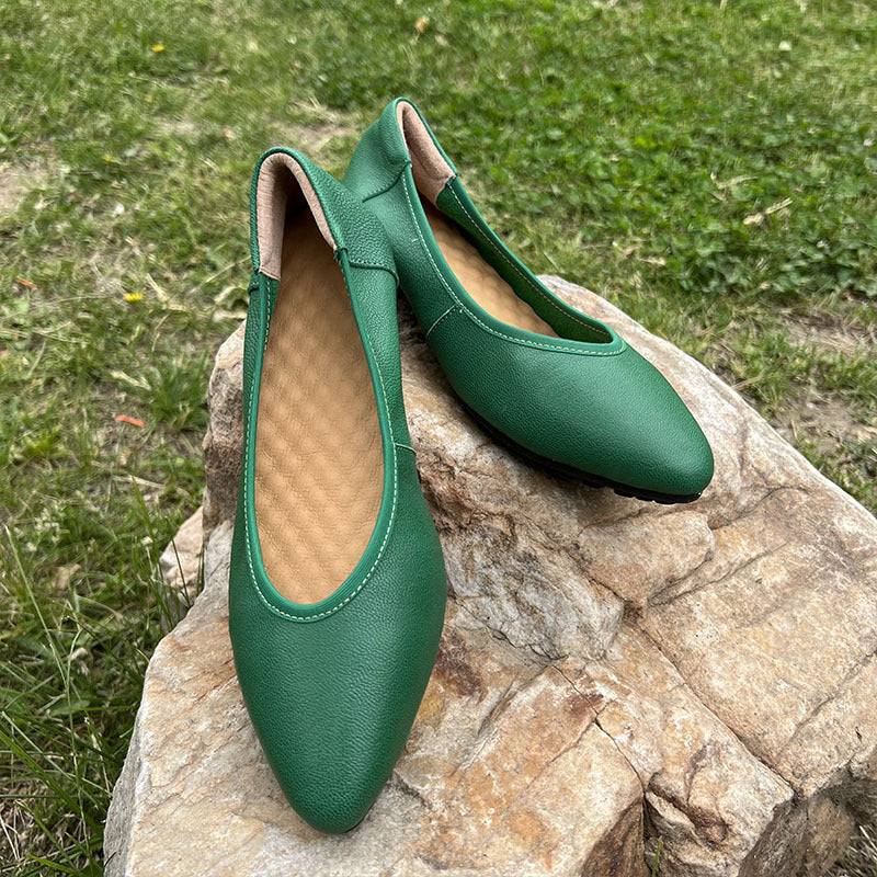 2024 new style genuine leather temperament fashion women's shoes YS104