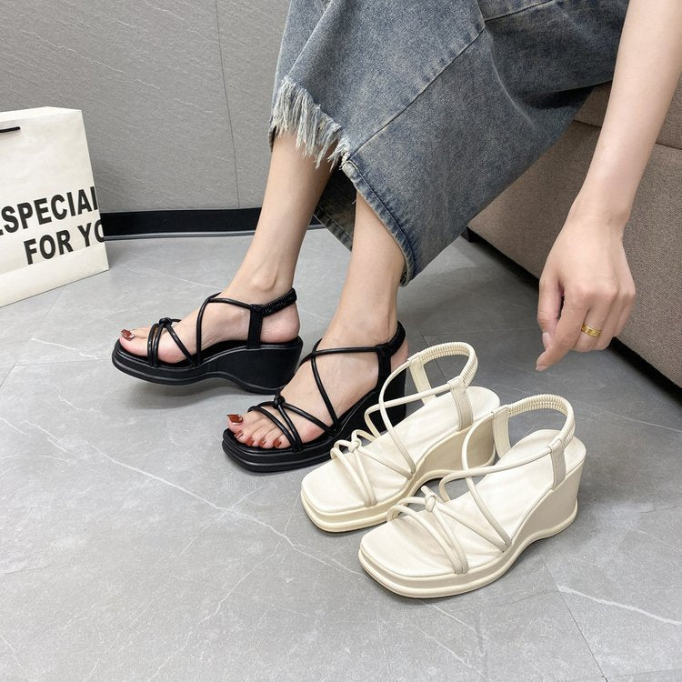2024 Summer New Comfortable and Versatile Casual Women's Thick-soled Sandals PR150