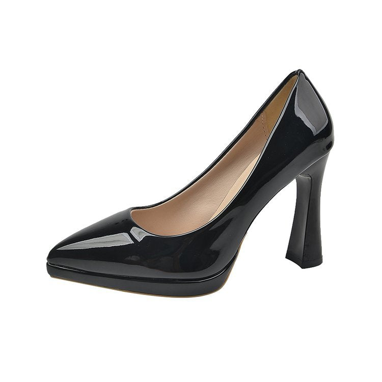 2024 new style pointed shallow waterproof platform nude high heels G970