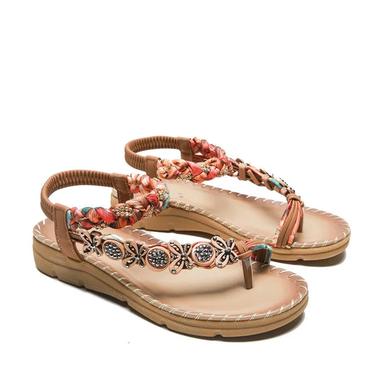 Summer bohemian fashionable elastic thong sandals LD212