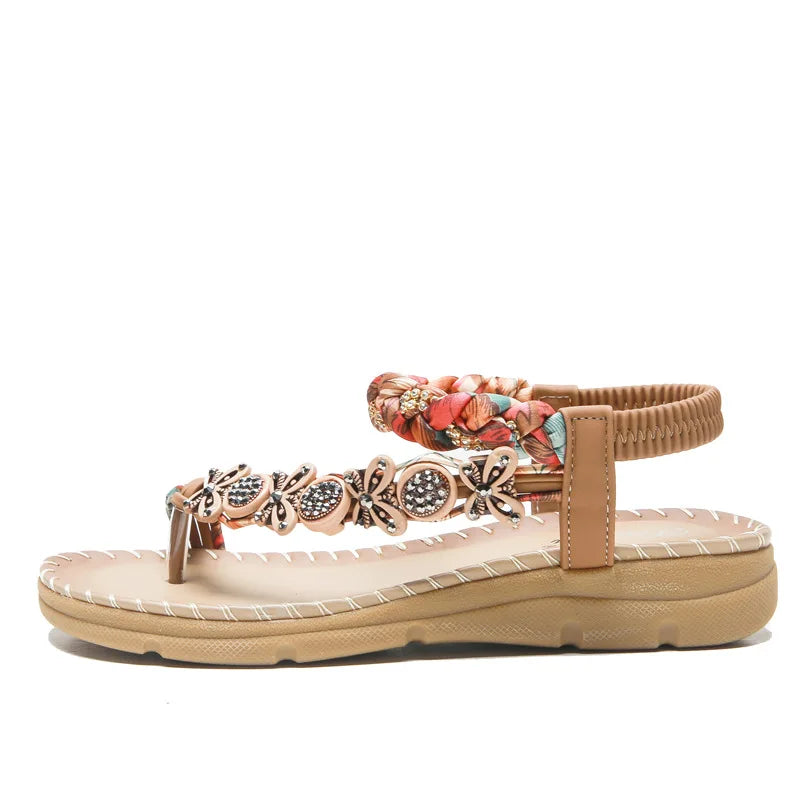 Summer bohemian fashionable elastic thong sandals LD212