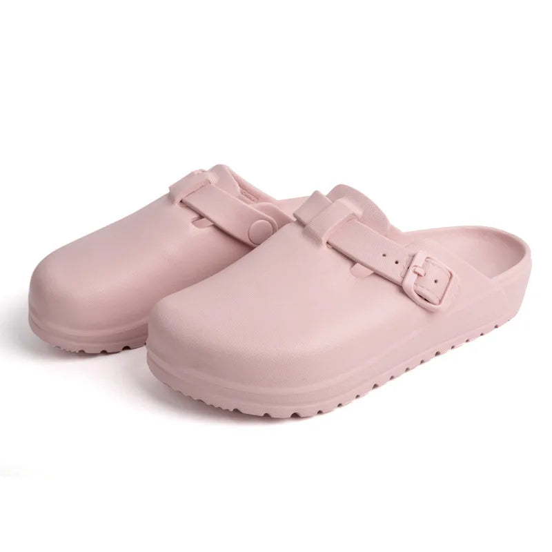 Fashionable slippers with adjustable buckle for outdoor wear LD353